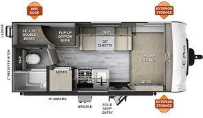 2023 FOREST RIVER E-PRO E19BH, , floor-plans-day image number 0